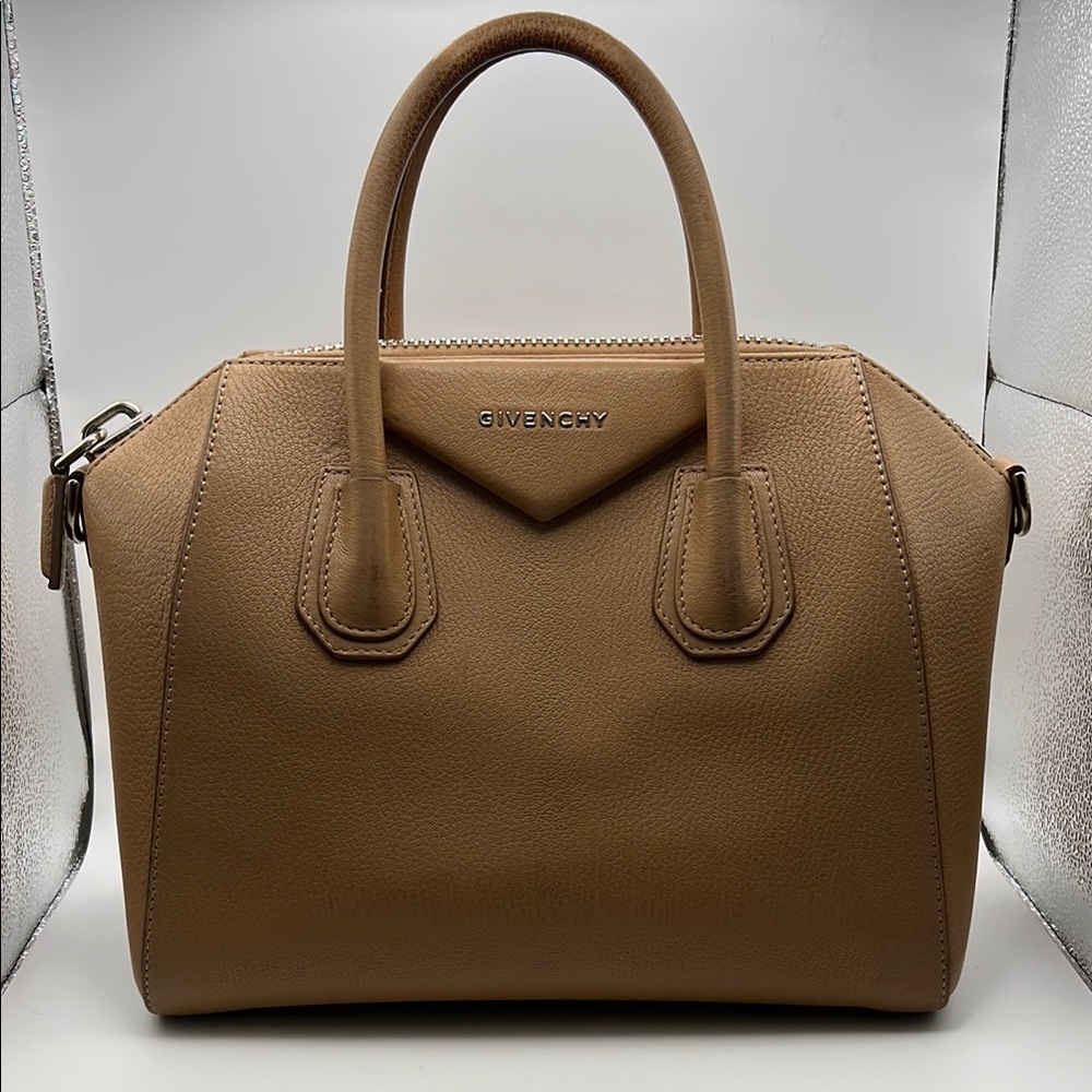Givenchy Tan Satchel Structured Leather Antigona